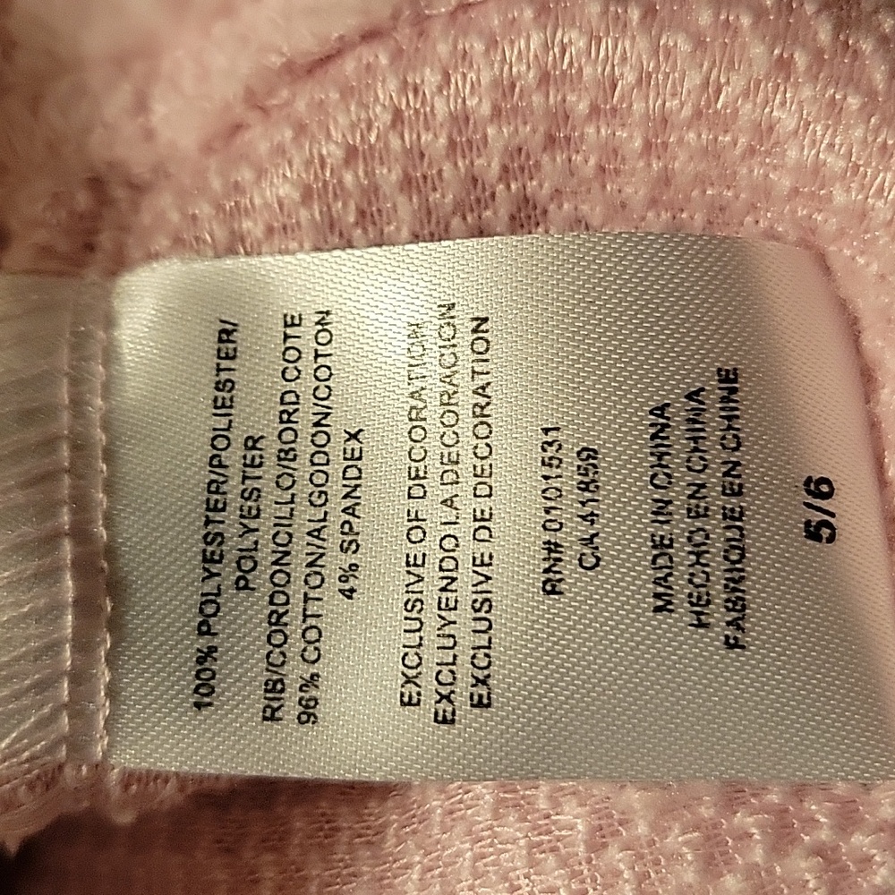 NWT: Disney Collection Girl's Crew Neck Fleece Embroidered Princess Sweatshirt - Picture 9 of 11